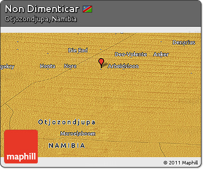 Physical Panoramic Map of Non Dimenticar