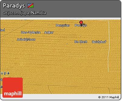 Physical Panoramic Map of Paradys