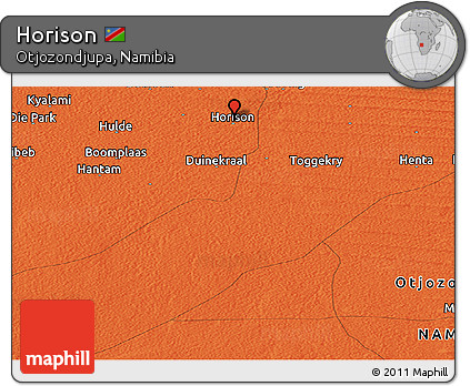 Political Panoramic Map of Horison