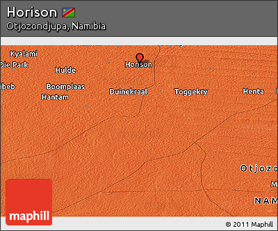 Political Panoramic Map of Horison