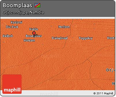 Political Panoramic Map of Boomplaas