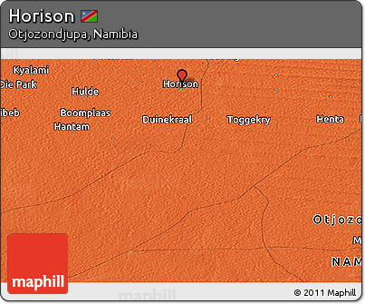 Political Panoramic Map of Horison