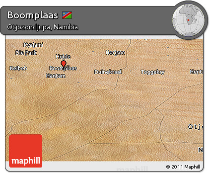 Satellite Panoramic Map of Boomplaas
