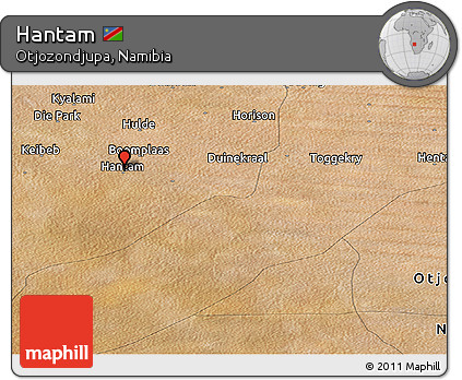 Satellite Panoramic Map of Hantam