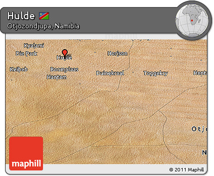Satellite Panoramic Map of Hulde