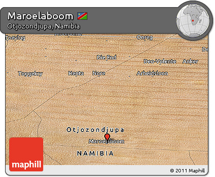 Satellite Panoramic Map of Maroelaboom