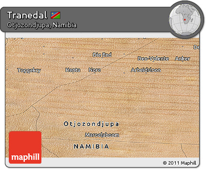 Satellite Panoramic Map of Tranedal