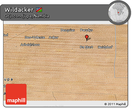 Satellite Panoramic Map of Wildacker