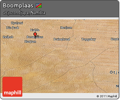 Satellite Panoramic Map of Boomplaas