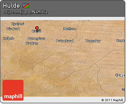 Satellite Panoramic Map of Hulde