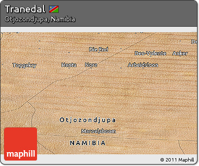 Satellite Panoramic Map of Tranedal