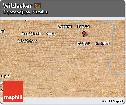 Satellite Panoramic Map of Wildacker