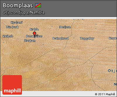 Satellite Panoramic Map of Boomplaas