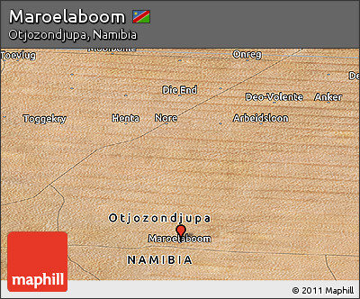 Satellite Panoramic Map of Maroelaboom