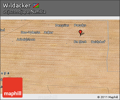 Satellite Panoramic Map of Wildacker