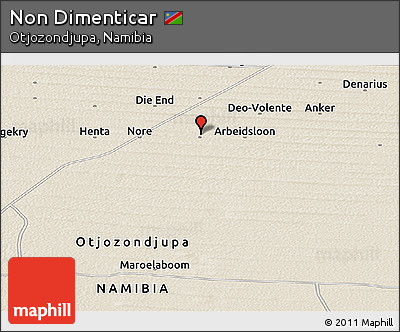 Shaded Relief Panoramic Map of Non Dimenticar
