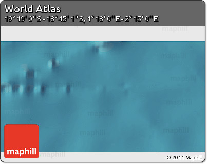Satellite 3D Map of the Area around 19° 2' 1" S, 1° 46' 29" E