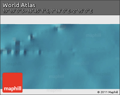 Satellite 3D Map of the Area around 19° 2' 1" S, 1° 46' 29" E