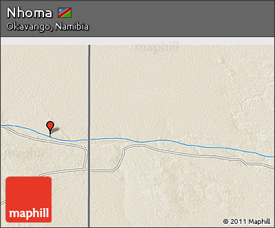 Shaded Relief 3D Map of Nhoma