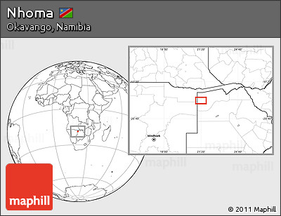 Blank Location Map of Nhoma