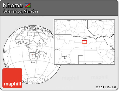 Blank Location Map of Nhoma