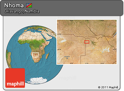 Satellite Location Map of Nhoma