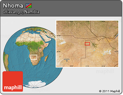 Satellite Location Map of Nhoma