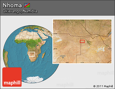 Satellite Location Map of Nhoma