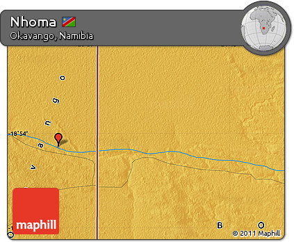 Physical Map of Nhoma