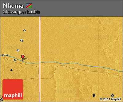 Physical Map of Nhoma