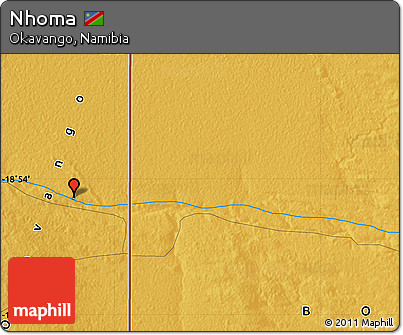 Physical Map of Nhoma