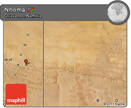 Satellite Map of Nhoma