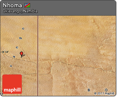 Satellite Map of Nhoma