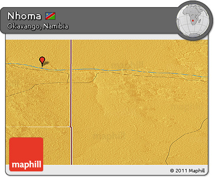 Physical Panoramic Map of Nhoma