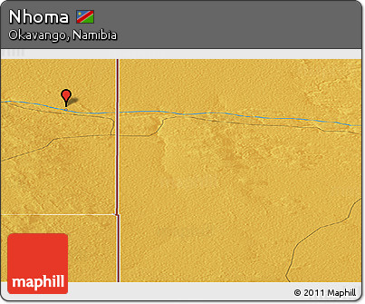 Physical Panoramic Map of Nhoma