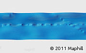 Physical Panoramic Map of the area around 19° 2' 1" S, 21° 10' 29" W