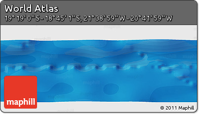 Political Panoramic Map of the Area around 19° 2' 1" S, 21° 10' 29" W