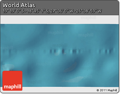 Satellite 3D Map of the Area around 19° 2' 1" S, 27° 7' 30" W