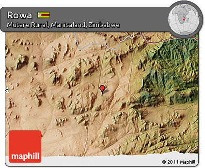 Satellite 3D Map of Rowa