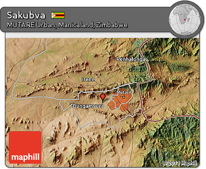 Satellite 3D Map of Sakubva