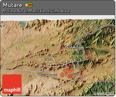 Satellite 3D Map of Mutare