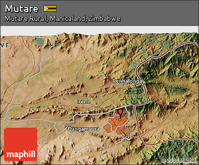 Satellite 3D Map of Mutare