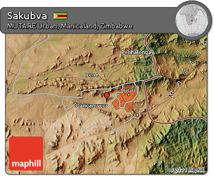 Satellite Map of Sakubva