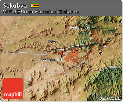 Satellite Map of Sakubva