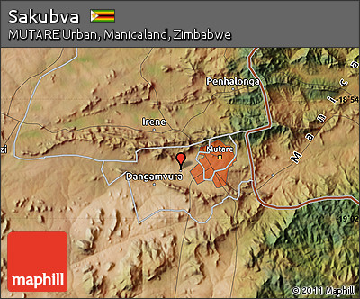 Satellite Map of Sakubva