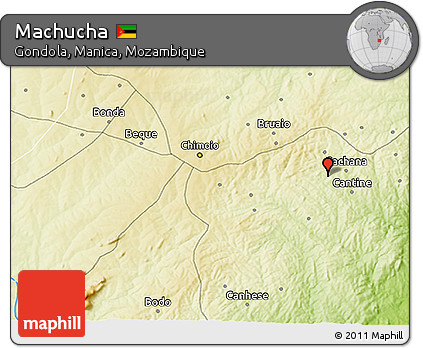 Physical 3D Map of Machucha