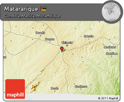 Physical 3D Map of Matararique