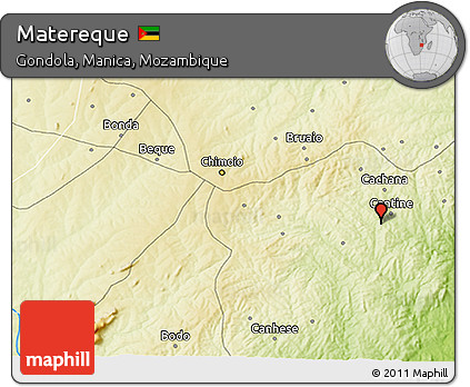 Physical 3D Map of Matereque