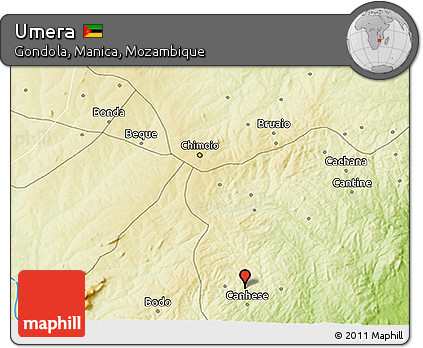 Physical 3D Map of Umera