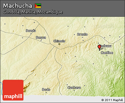 Physical 3D Map of Machucha